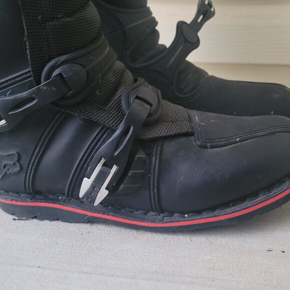 Fox Racing PRO FORMA Motocross BIKE Boots (MATTE BLK & SILVER) US Men's size 14 - Picture 8 of 15